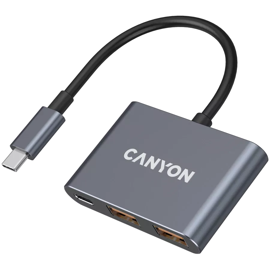 CANYON USB-C Port Replicator DS-3, Dark Gray — Image №1