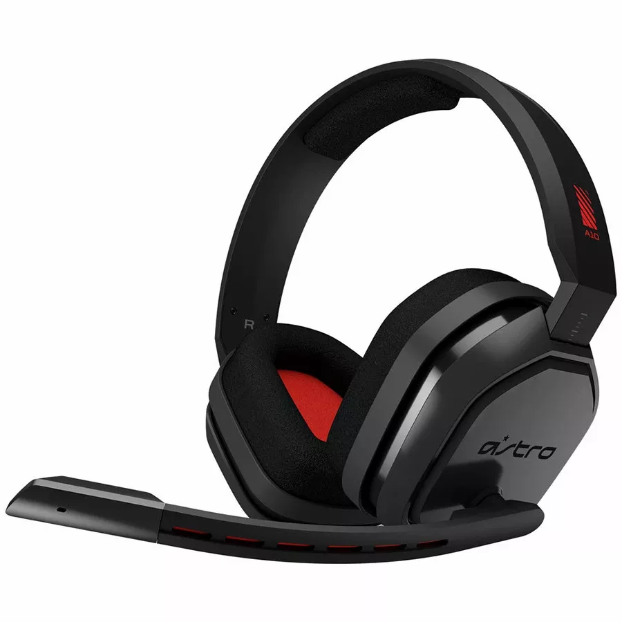 LOGITECH Astro A10 Ακουστικό, Γκρι/Κόκκινο — Εικών №2