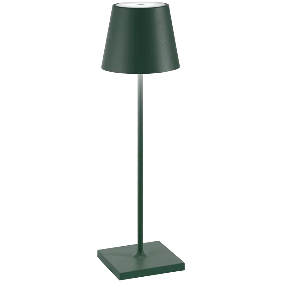ZAFFERANO POLDINA PRO TABLE LAMP 111x380mm. MATT DARK GREEN 2.2W LED 185/203lm. — Image №1