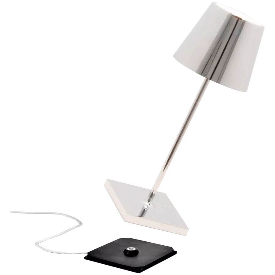 ZAFFERANO POLDINA PRO MINI TABLE LAMP 111x300mm. CHROME 2.2W LED 192/200lm. — Image №2