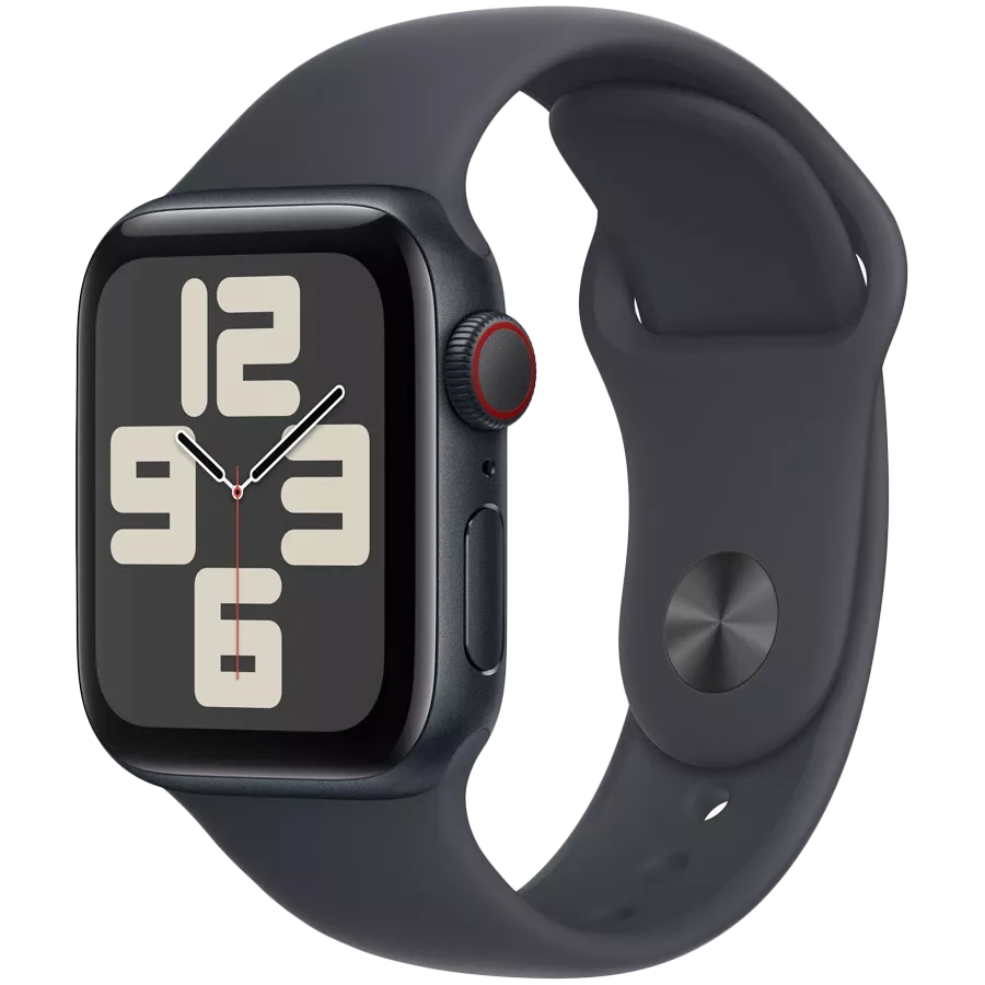 Ремешок APPLE 40мм Sport Band - S/M & M/L Sport Band Чёрный для Apple Watch 40 mm — Изображение №2