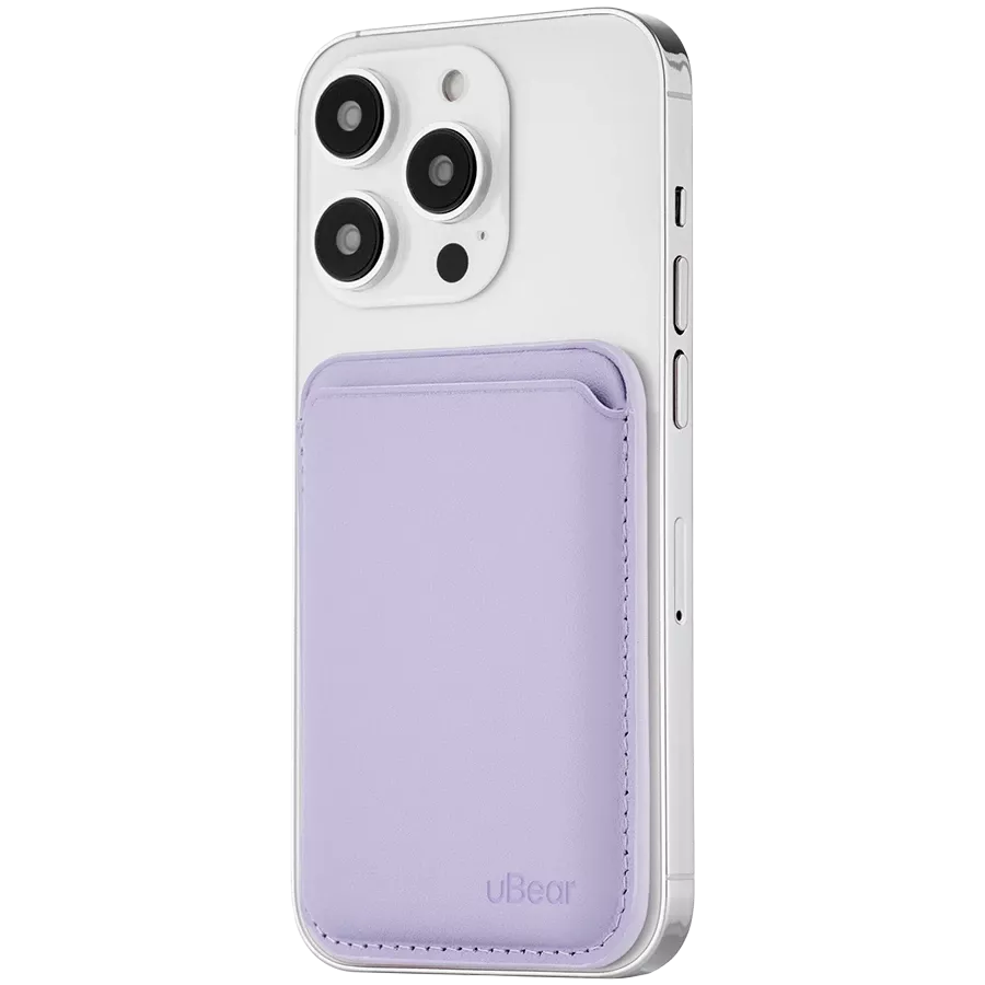 UBEAR Карман LEATHER SHELL  Лаванда для iPhone — image №3