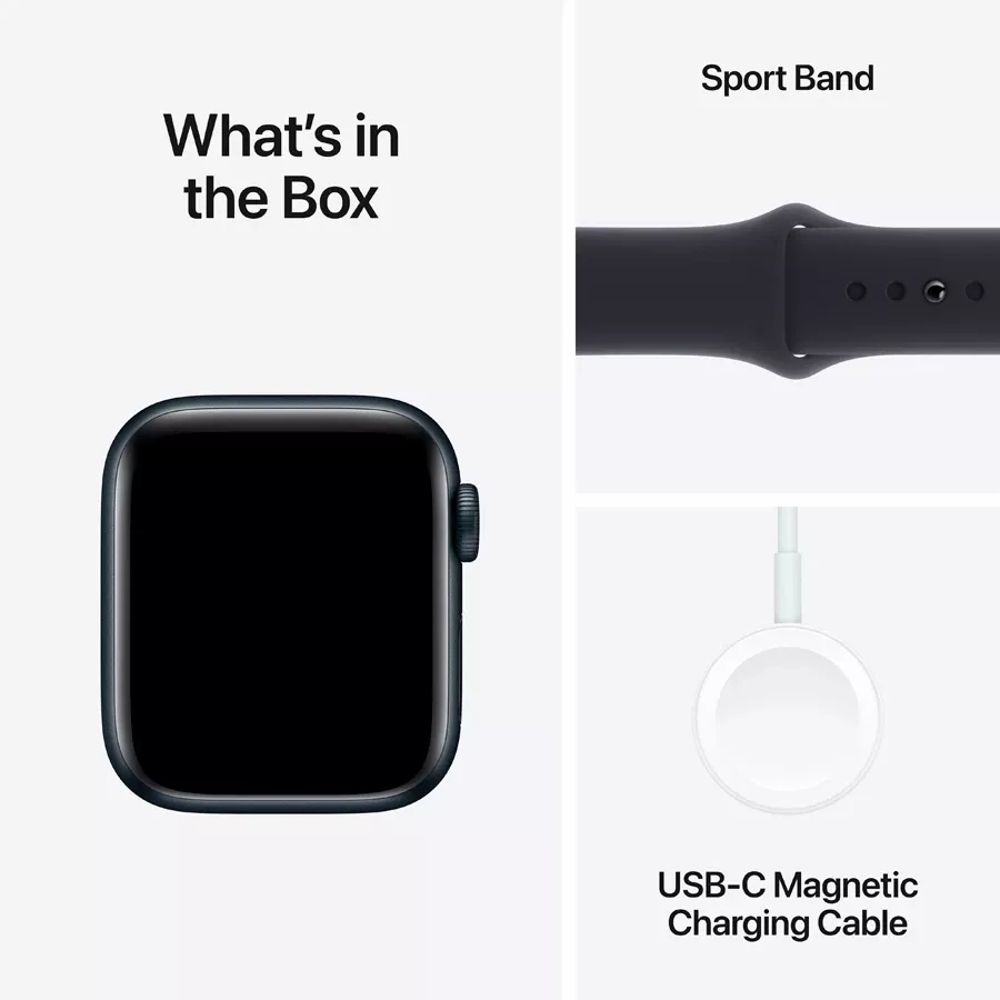 Apple Watch SE GPS Gen.2 (2023)  Midnight Sport Band, S/M, 40mm, Midnight — Image №8