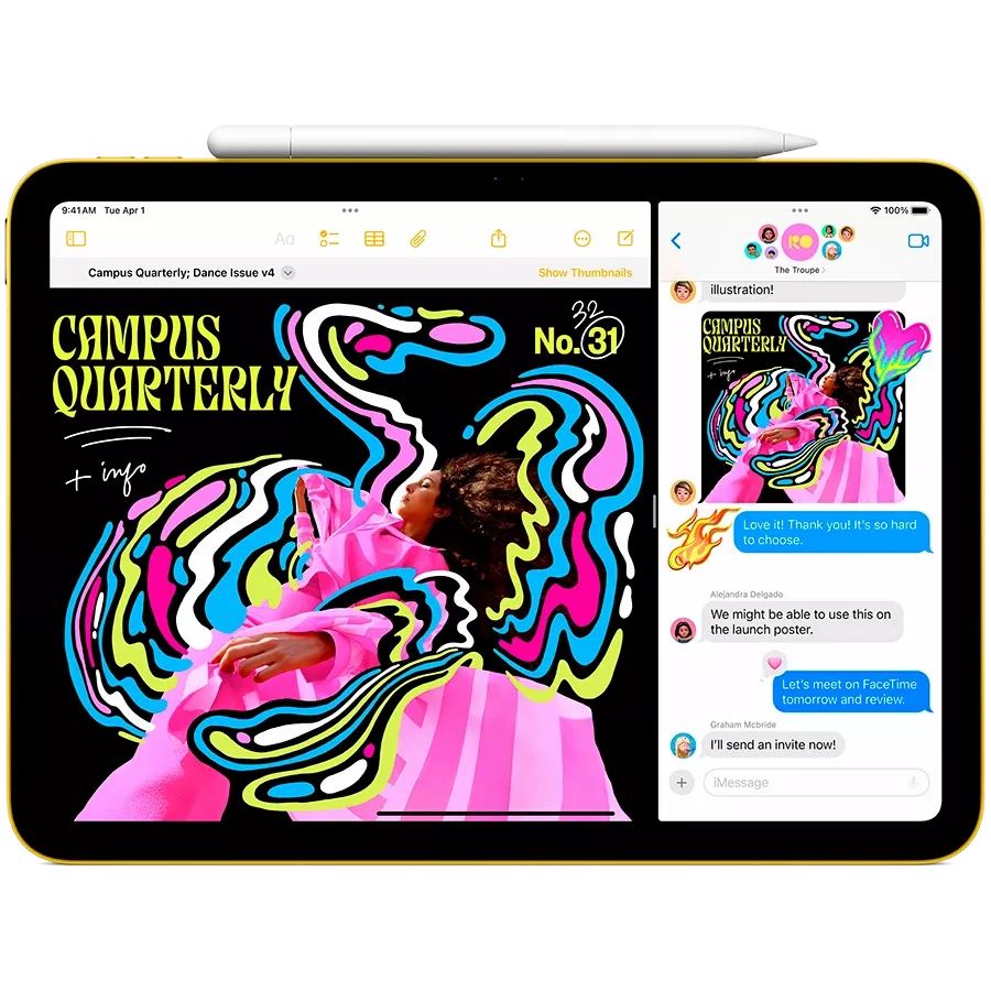 Apple iPad (A16), 512 GB, Wi-Fi+5G, 2025, Pink — Image №4