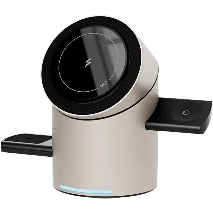 Wireless Charger VLP Tower Power 3 in 1 for Apple, Natural Titanium — Изображение №1