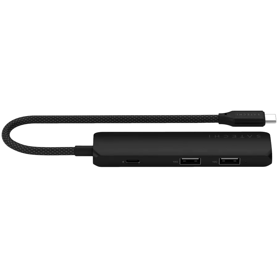 SATECHI  Slim 4 Multiport  Multiport Adapter  Black — Image №4