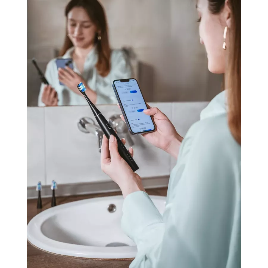 Зубная щетка AENO, Sonic Smart Bluetooth, Чёрный — image №2