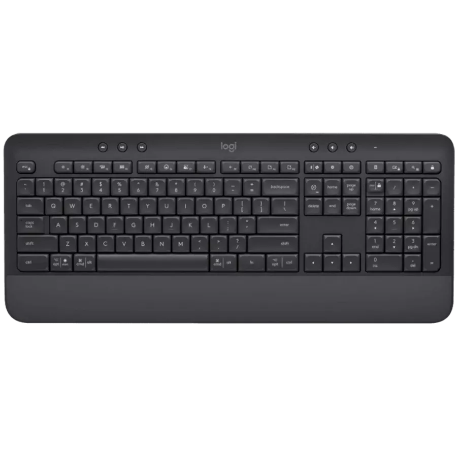 Клавиатура беспроводная LOGITECH Signature K650 USB/Bluetooth US Graphite (L920-010945) — Изображение №1