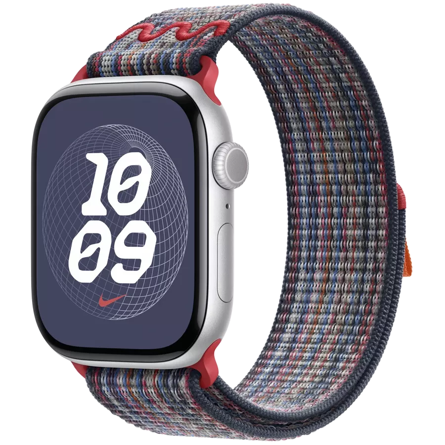 Удлинитель ремешка APPLE 46мм Nike Sport Loop Nike Sport Loop Blue/Red для Apple Watch 44/46 mm — Изображение №2