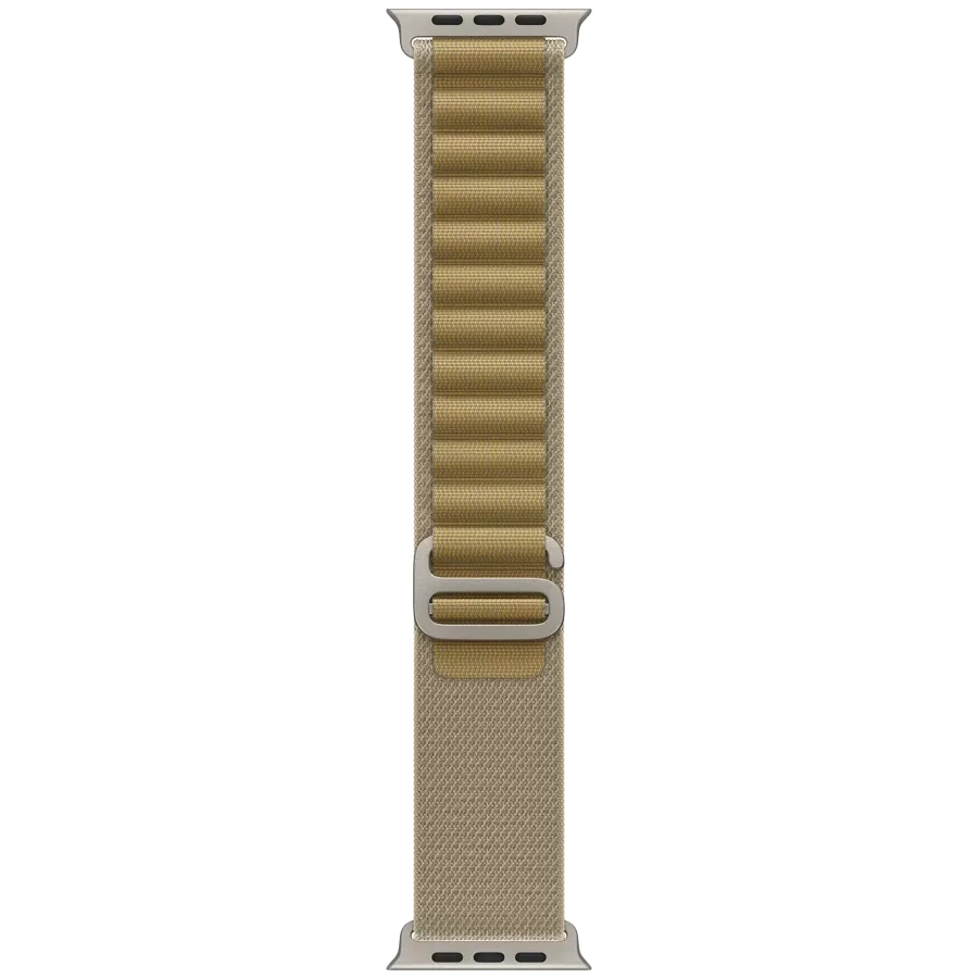 APPLE 49mm Alpine Loop - Natural Titanium Finish Band Alpine Loop - Natural Titanium Finish Tan for Apple Watch 44/45/46/49 mm — Image №1
