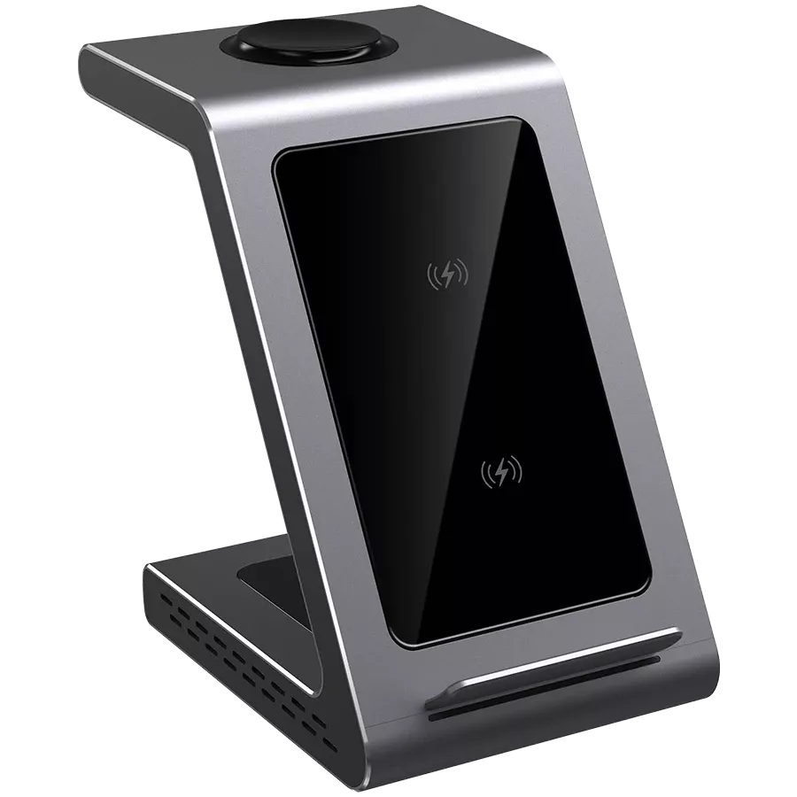 PRESTIGIO ReVolt A9 Wireless Charger, 10 W, Gray — Image №3