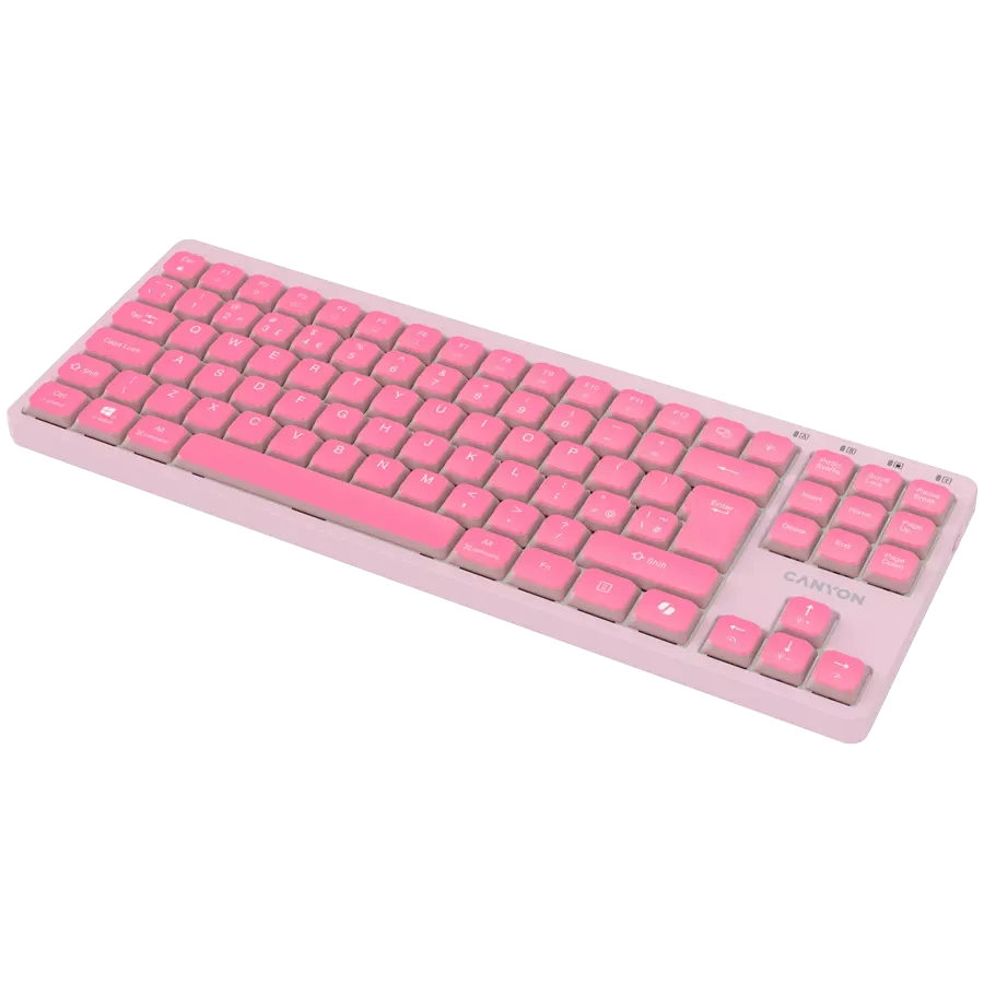 CANYON HKB-10 Keyboard, Wired, Pink — Image №4