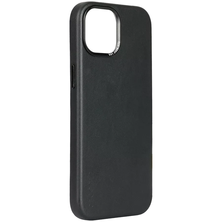DECODED Case Leather Case with MagSafe, Black for iPhone 15 — Image №2