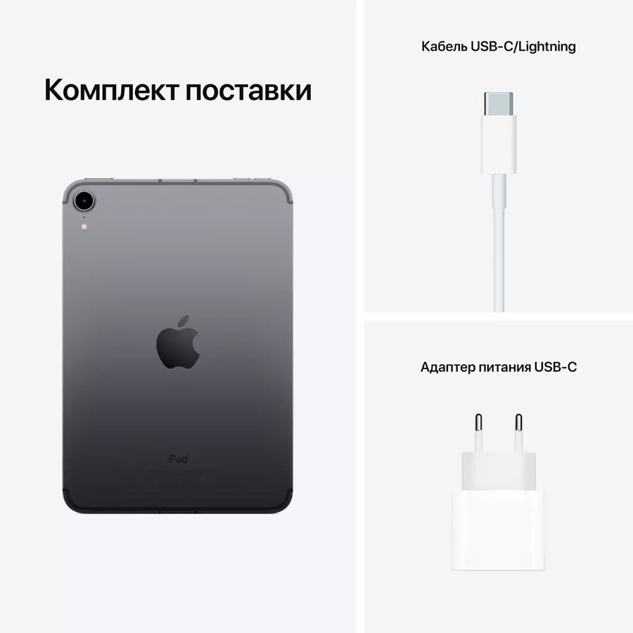 iPad mini 6, 256 ГБ Wi-Fi+Celular 2021, Space Gray — Изображение №6