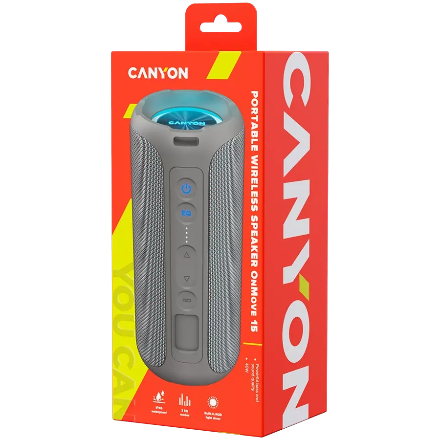 CANYON X8 Pro Portable Speaker, Beige — Image №6