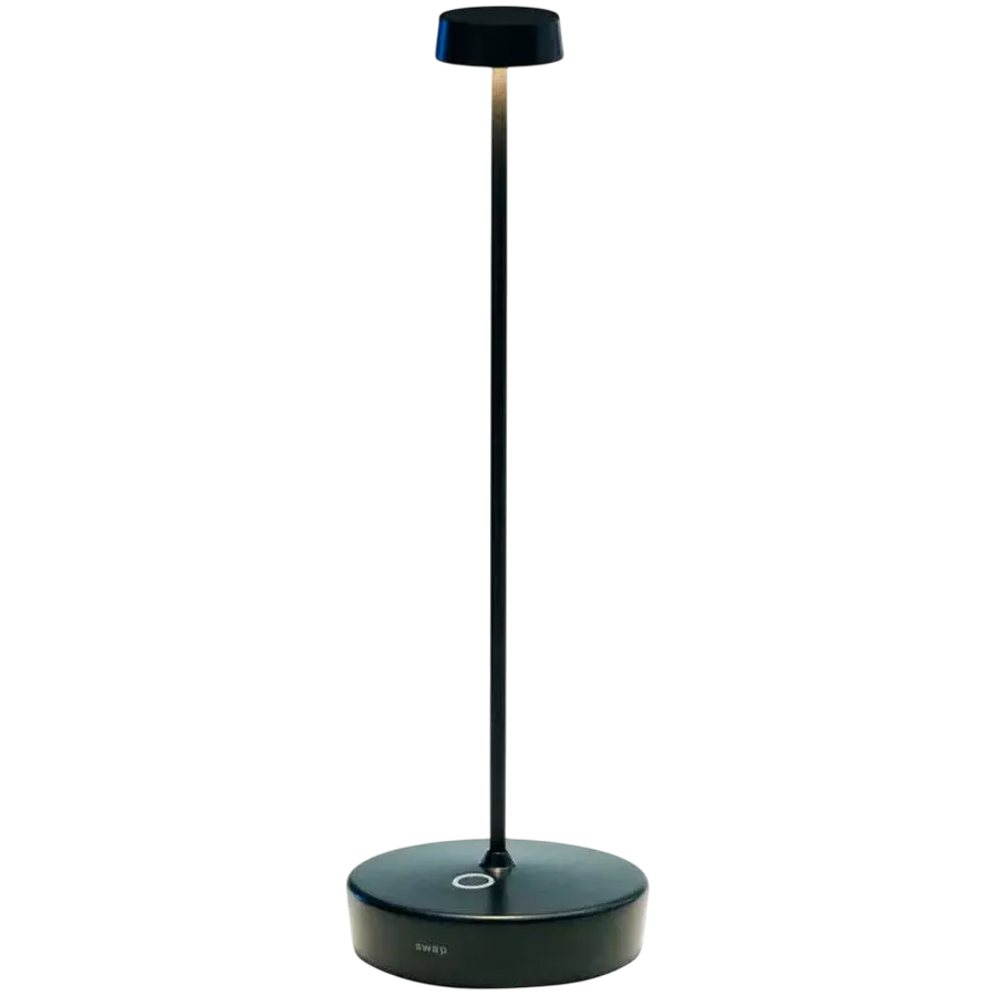 ZAFFERANO SWAP TABLE LAMP 100x325mm. PAINTED MATT BLACK 2.0W LED 183lm. — Изображение №1