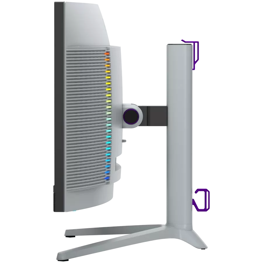 LORGAR Monitor LCD (34", 3440x1440, VA) Black/Milky Gray — Image №7