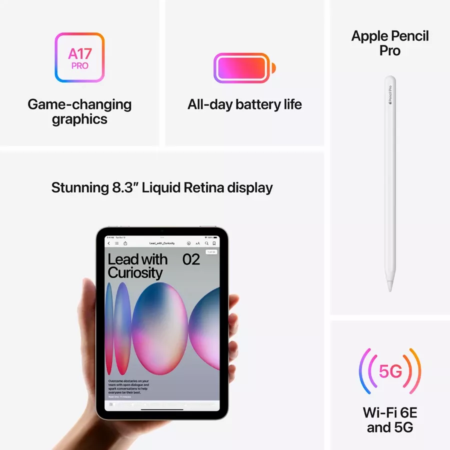 iPad mini A17 Pro, 256 GB Wi-Fi+4G 2024, Purple — Image №6