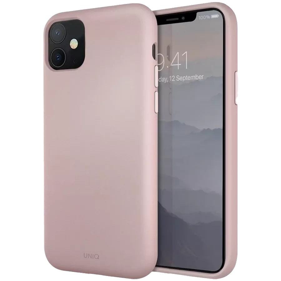 UNIQ Θήκη Lino Hue , Ροζ for iPhone 12/12 Pro — Εικών №1