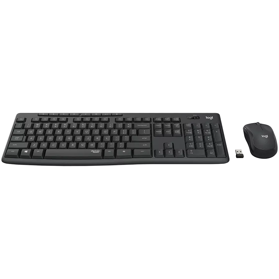 LOGITECH MK295 Silent Πληκτρολόγιο, Ασύρματο, Γραφίτης, Διεθνή Αγγλικά — Εικών №2