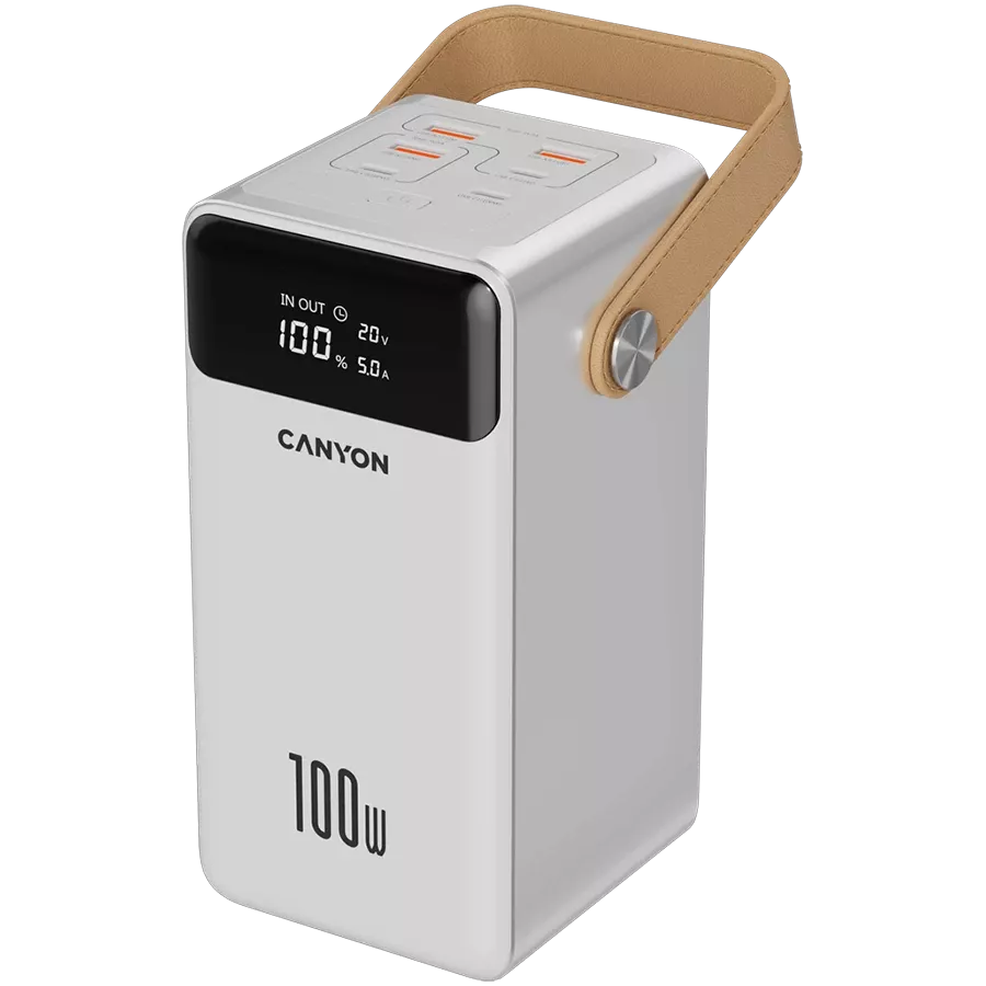 CANYON OnPower 610 Power Bank, 60000 mAh, White — Image №1