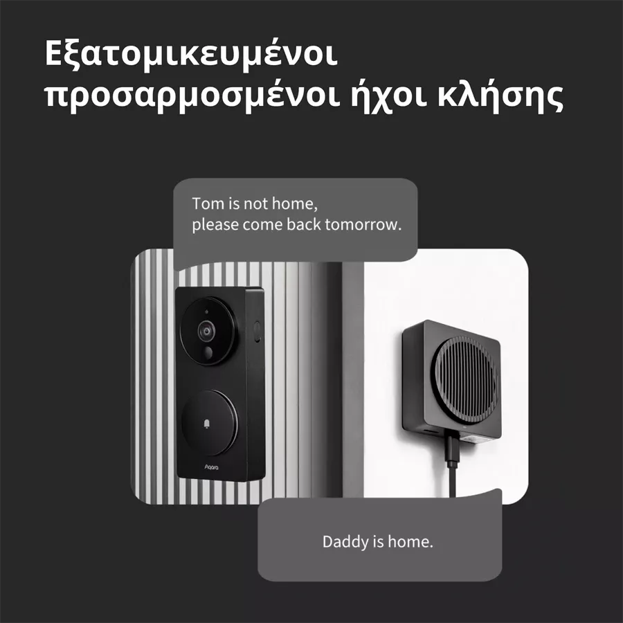 AQARA Smart Video Doorbell, Μαύρος — Εικών №11