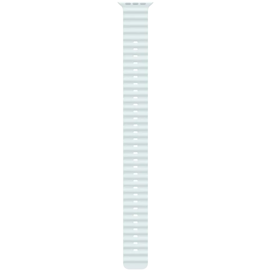 APPLE 49mm Ocean Band Extension - Natural Titanium Finish Band Extension Ocean Band Extension - Natural Titanium Finish Ice Blue for Apple Watch 44/45/46/49 mm — Image №1
