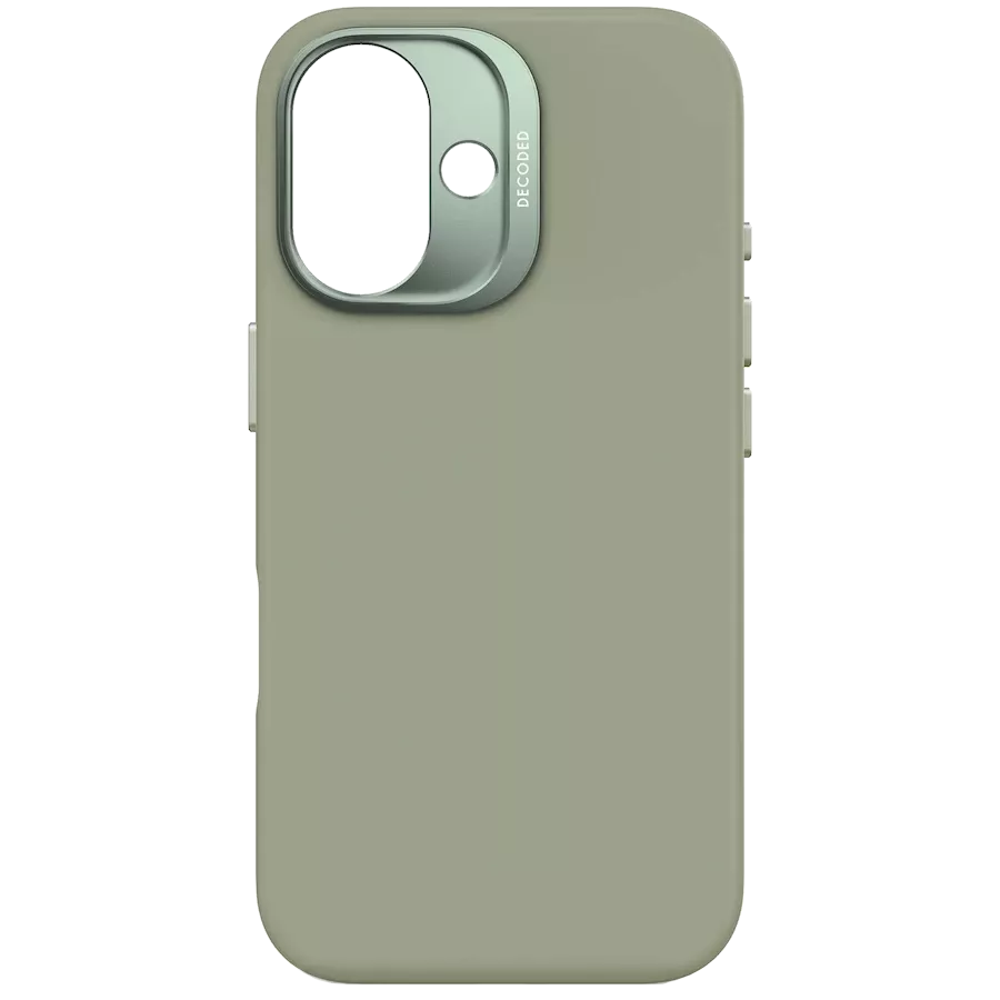 Чехол DECODED из силикона для iPhone 16, Jade Green — image №1