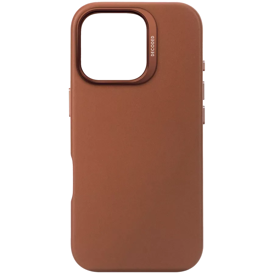 DECODED Θήκη Leather Case με MagSafe, Tan Brown for iPhone 16 Pro — Εικών №1