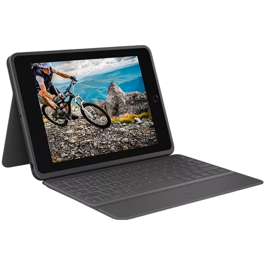 Keyboard Case LOGITECH (CIS) Rugged Folio  Graphite for iPad (7th generation) — Image №1