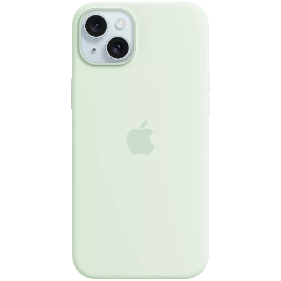 Чехол APPLE силиконовый с MagSafe для iPhone 15 Plus, Soft Mint — image №1
