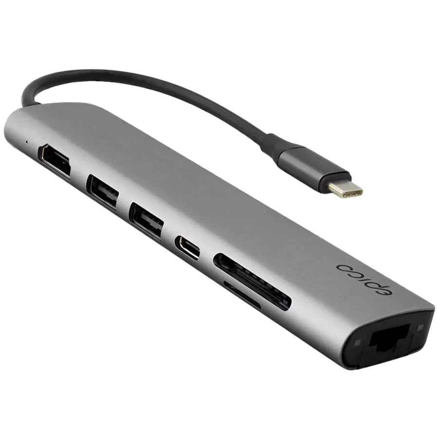 Adaptor EPICO USB-C, Gray — image №1