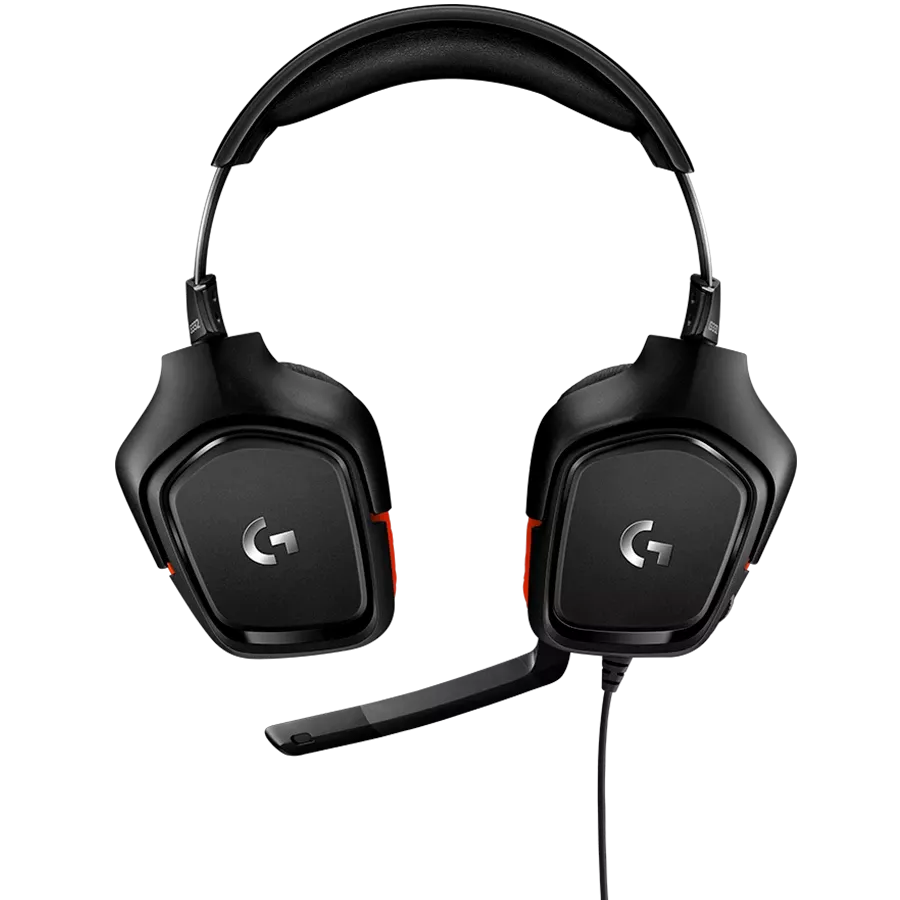 Headset LOGITECH G332 with Microphone, Black/Red — Image №3