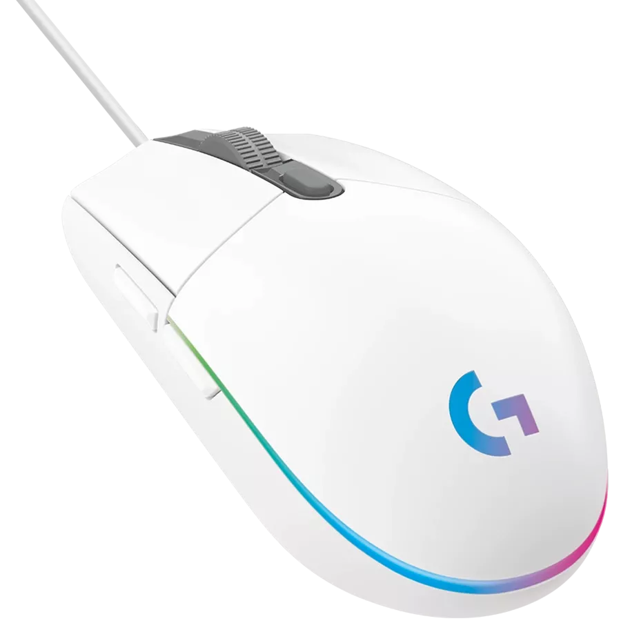 LOGITECH G102 LIGHTSYNC Ποντίκι παιχνιδιού, Ενσύρματο, Λευκό — Image №2
