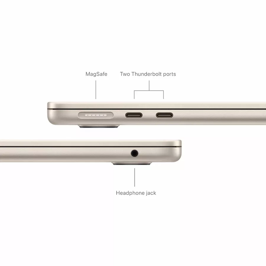 MacBook Air 13.6"  M3 (8C CPU/8C GPU), 8 GB, 256 GB, Starlight — Image №7