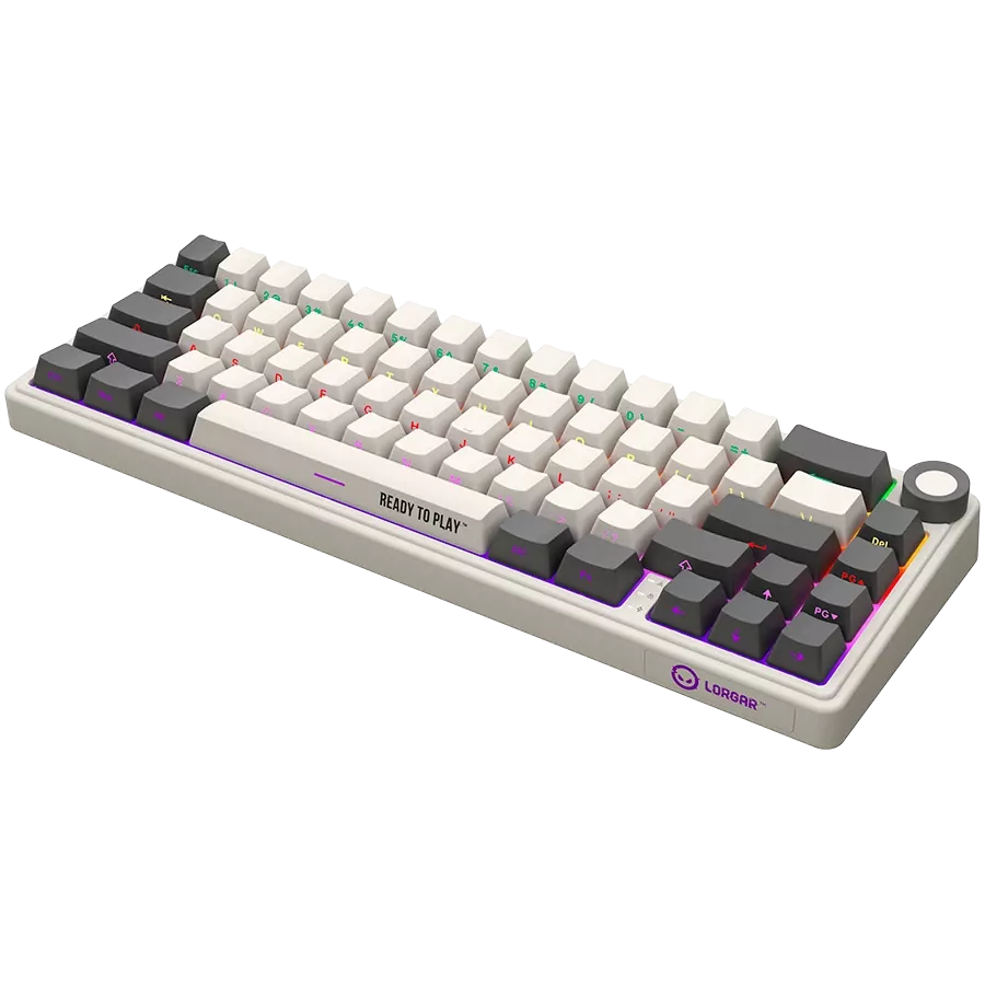 LORGAR KBP70MW Gaming Keyboard, Wireless, Beige, EN — Image №7