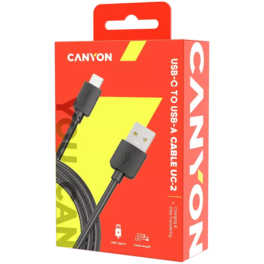 CANYON USB Cable, 2 m, Black — Image №3 CANYON USB Cable, 2 m, Black — Image №3