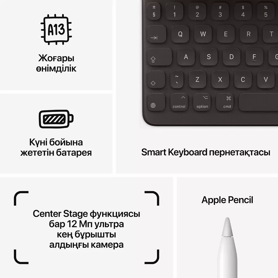 iPad 10.2 9 Gen, 256 ГБ Wi-Fi 2021, сұр кеңістік — image №5