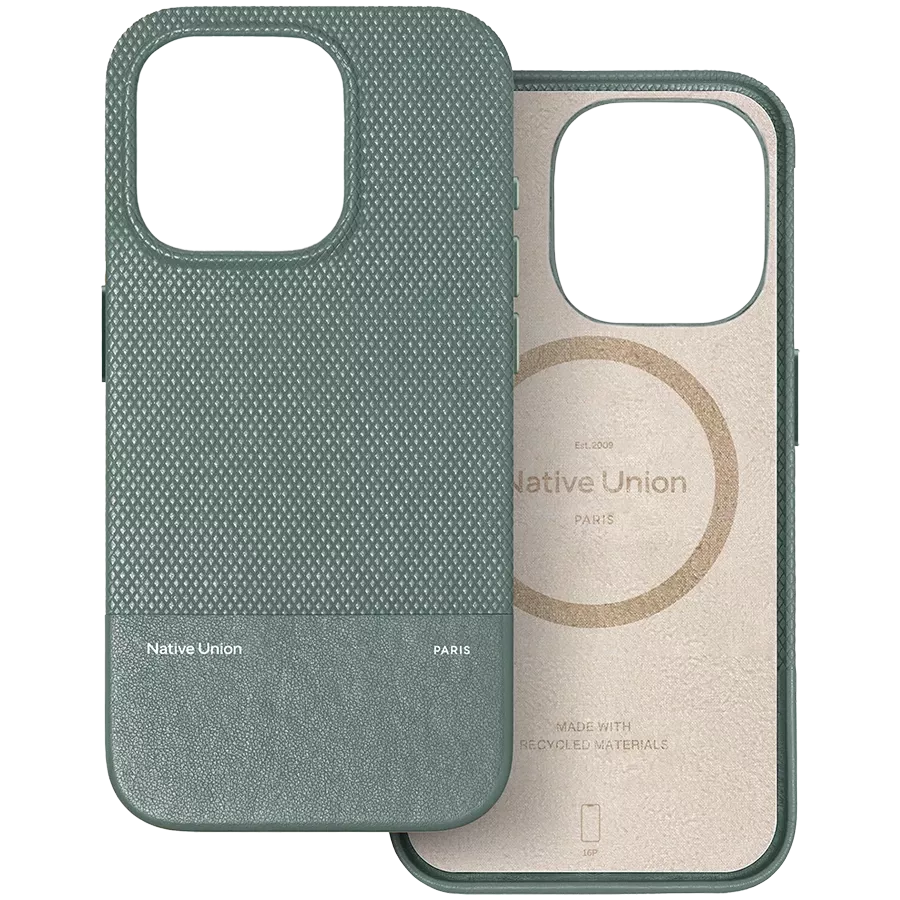 NATIVE UNION Case (RE)CLASSIC CASE with MagSafe, Slate Green for iPhone 16 Pro — Image №1