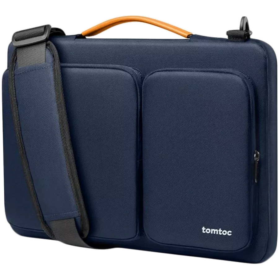 TOMTOC Сөмке Defender-A42 Laptop Briefcase  Navy Blue for MacBook Air 15.3/MacBook Pro 15/Notebook up to 15.6" — image №1