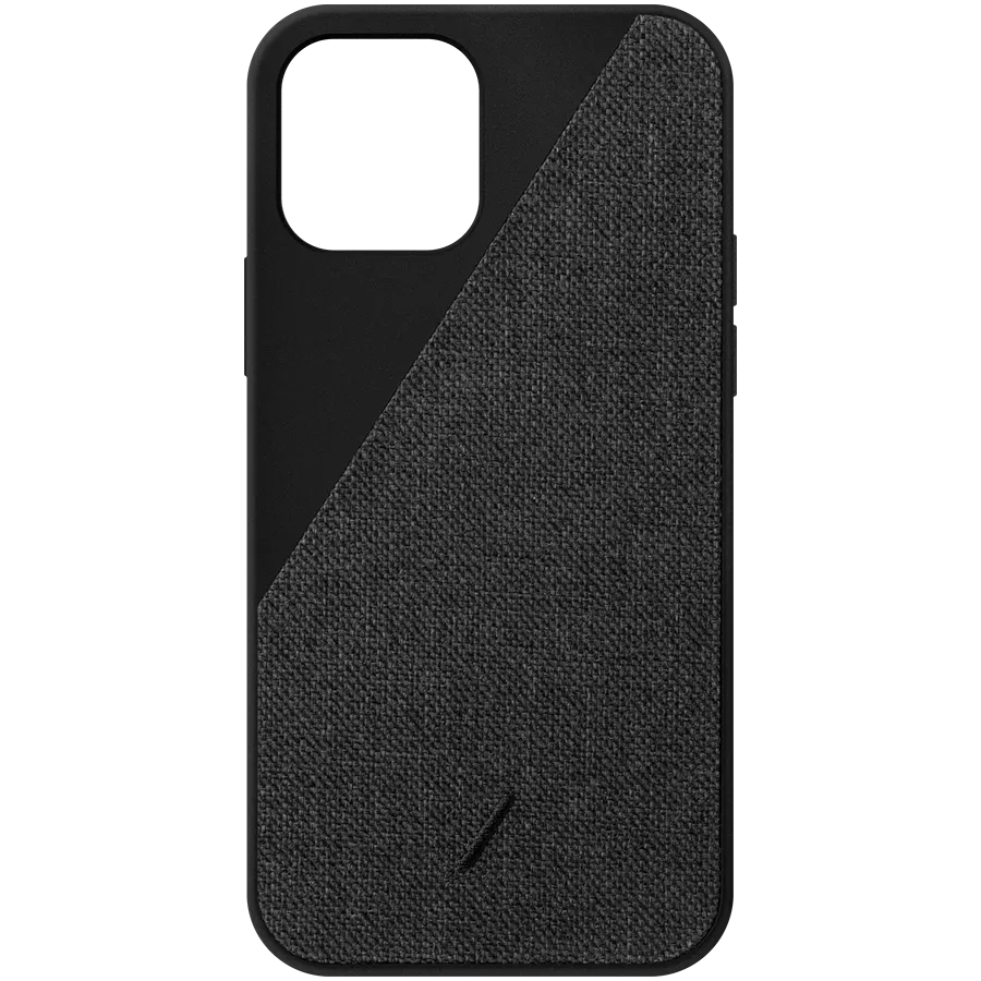 Чехол NATIVE UNION CLIC CANVAS  Синевато-серый для iPhone 12 Pro Max — Изображение №1