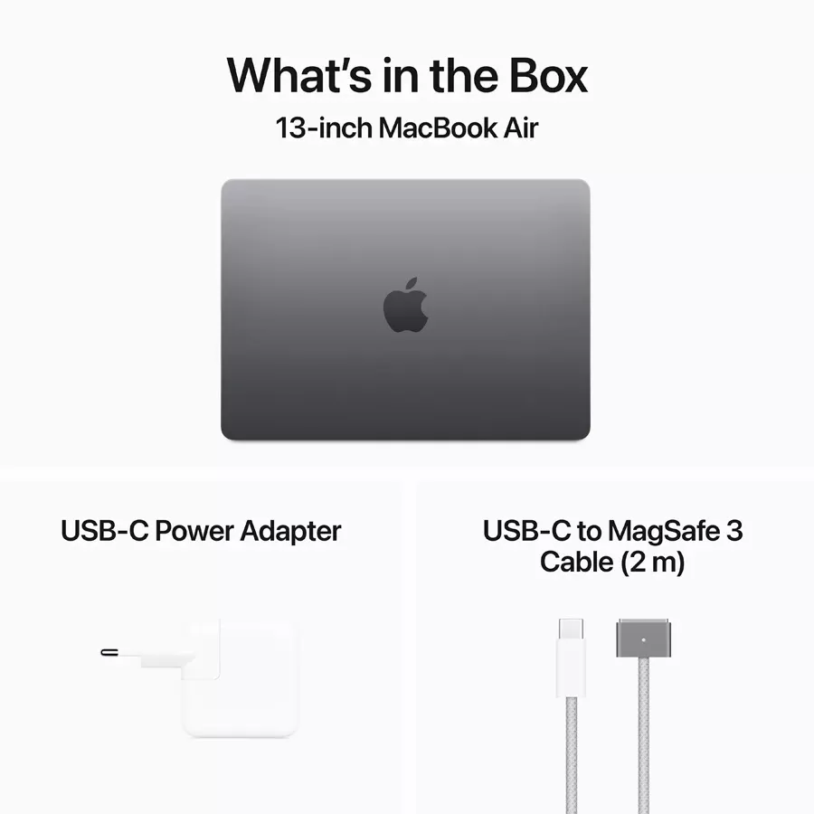 MacBook Air 13.6"  M3 (8C CPU/10C GPU), 8 GB, 512 GB, Space Gray — Image №9