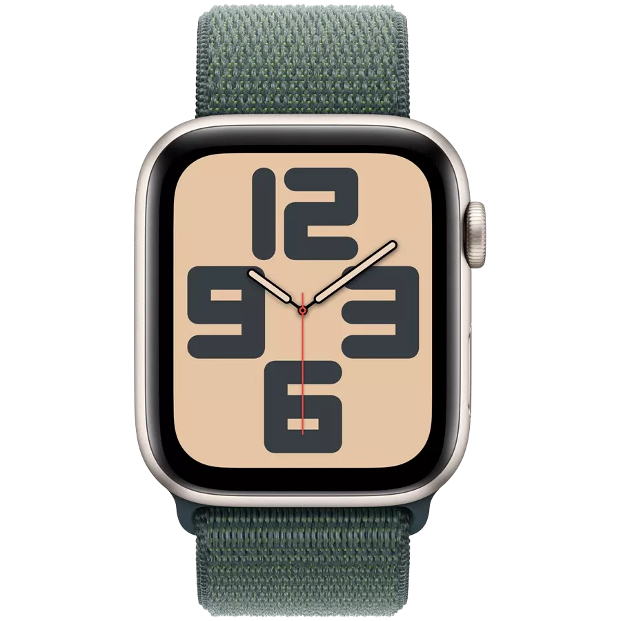 Apple Watch SE GPS Gen. 2, 44мм, Сияющая звезда, Lake Green Sport Loop — image №2