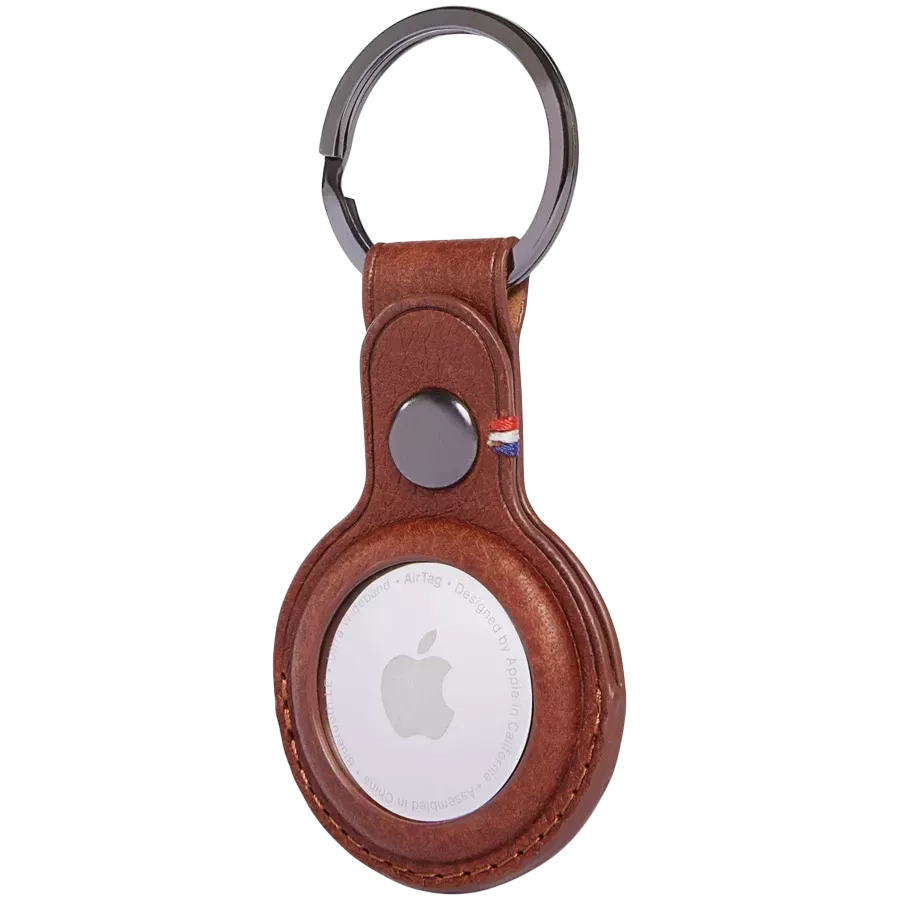 DECODED LEATHER KEYCHAIN, Cinammon — Image №3