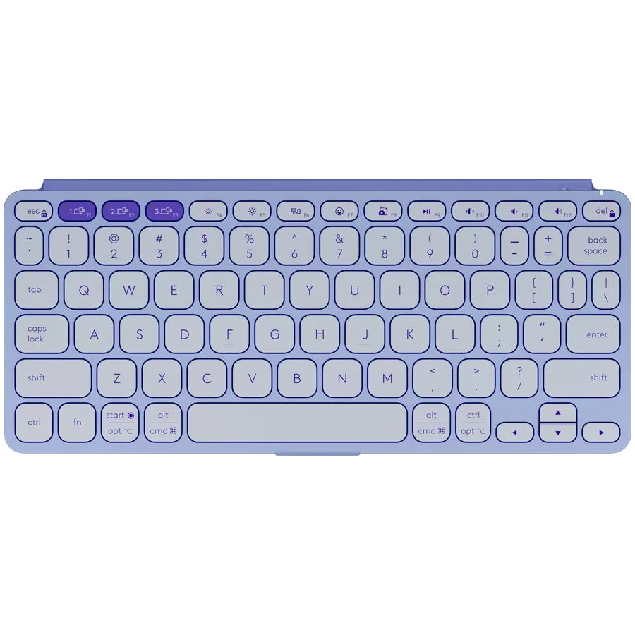 Клавиатура LOGITECH Keys-To-Go 2, Беспроводное, Лиловый, США — Изображение №4