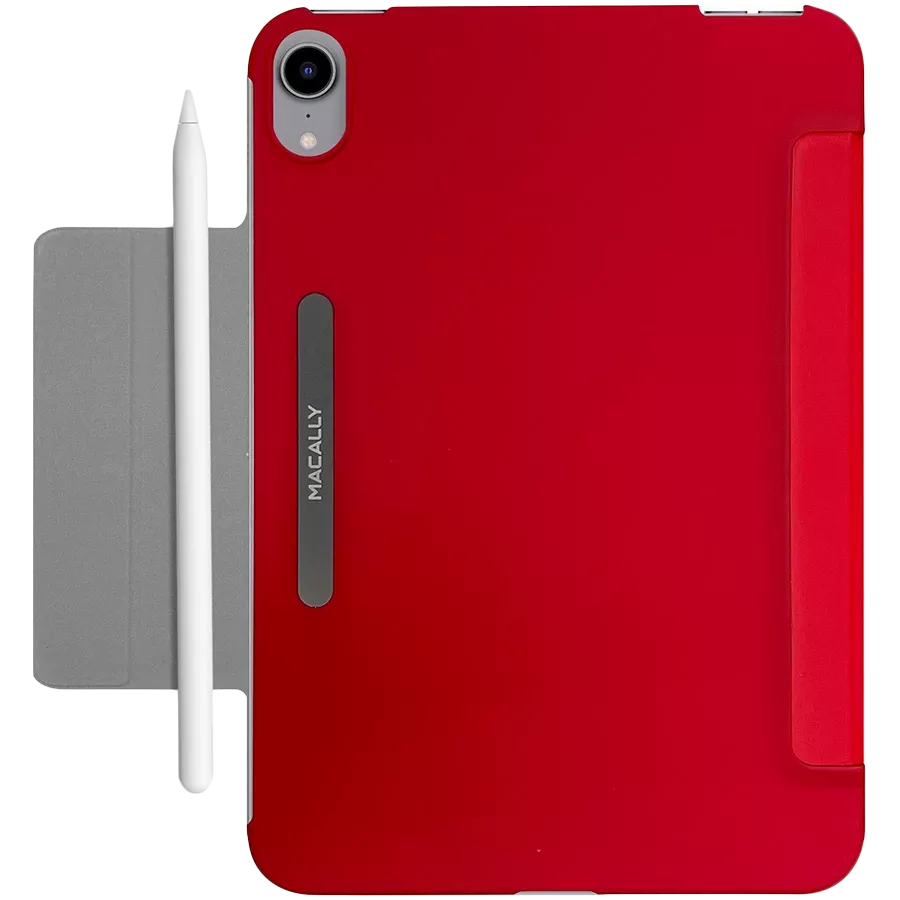 Обложка Smart Folio MACALLY Bookstand  Красная для iPad mini (6-го поколения) — Изображение №4