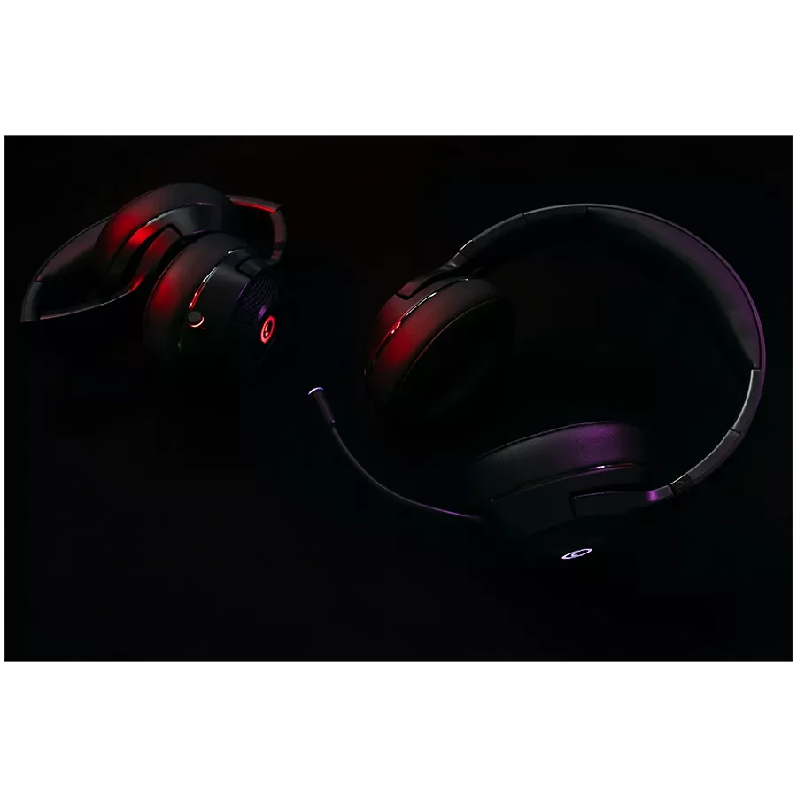 Wireless Headset LORGAR Noah 701 with Microphone, Black — Image №7