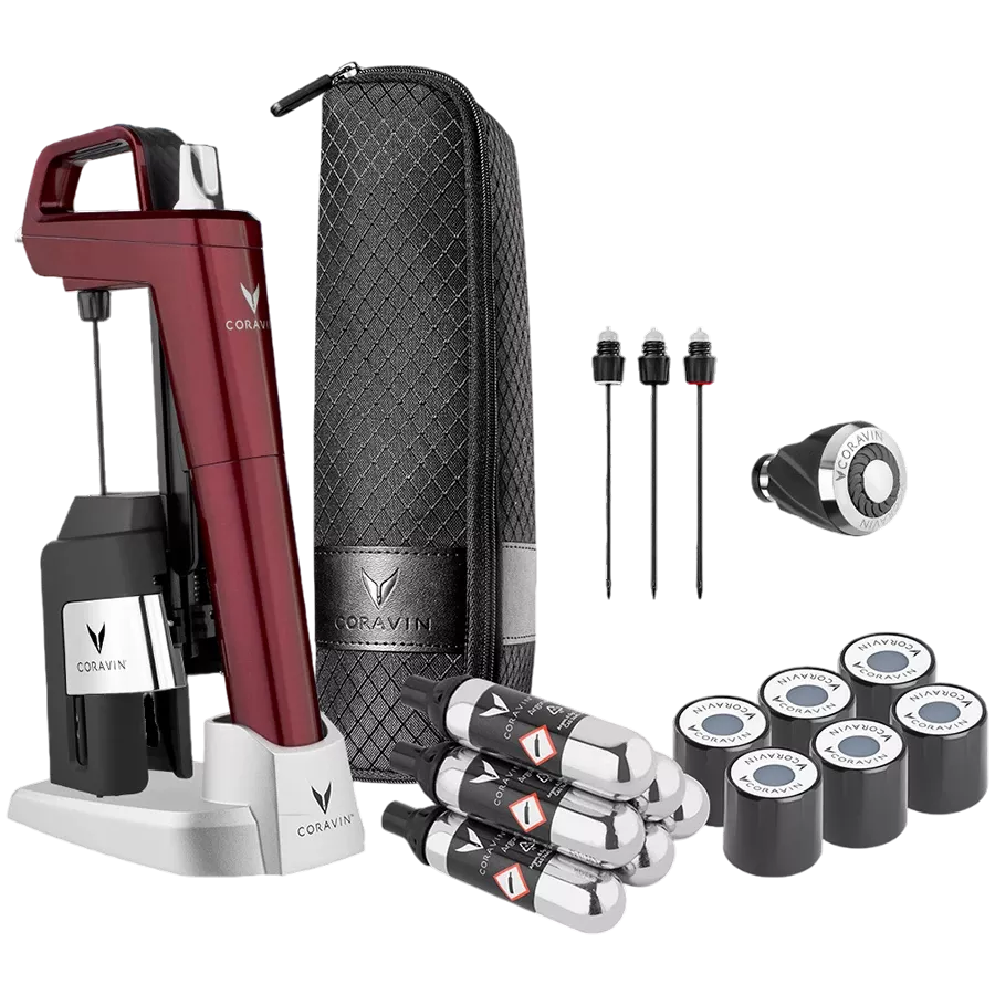 CORAVIN Timeless Six Plus Timeless Six+ Система сохранения вина, Темно-красный — Изображение №13