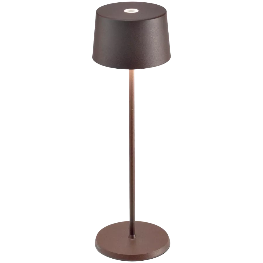 ZAFFERANO OLIVIA PRO TABLE LAMP 110x350mm. PAINTED MATT RUST 2.2W LED 130-150lm. — Image №1