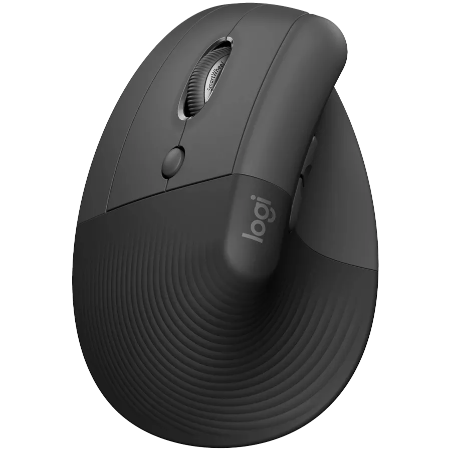 Мышь LOGITECH Lift Left Vertical Ergonomic Wireless/Bluetooth Graphite (L910-006474) — Изображение №1